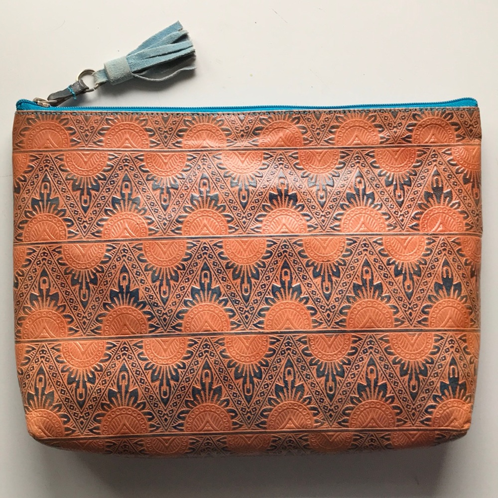 Leather clutch